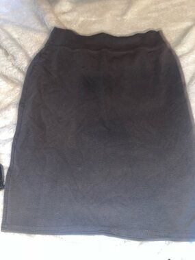 Classic dark green Knit Pencil Skirt